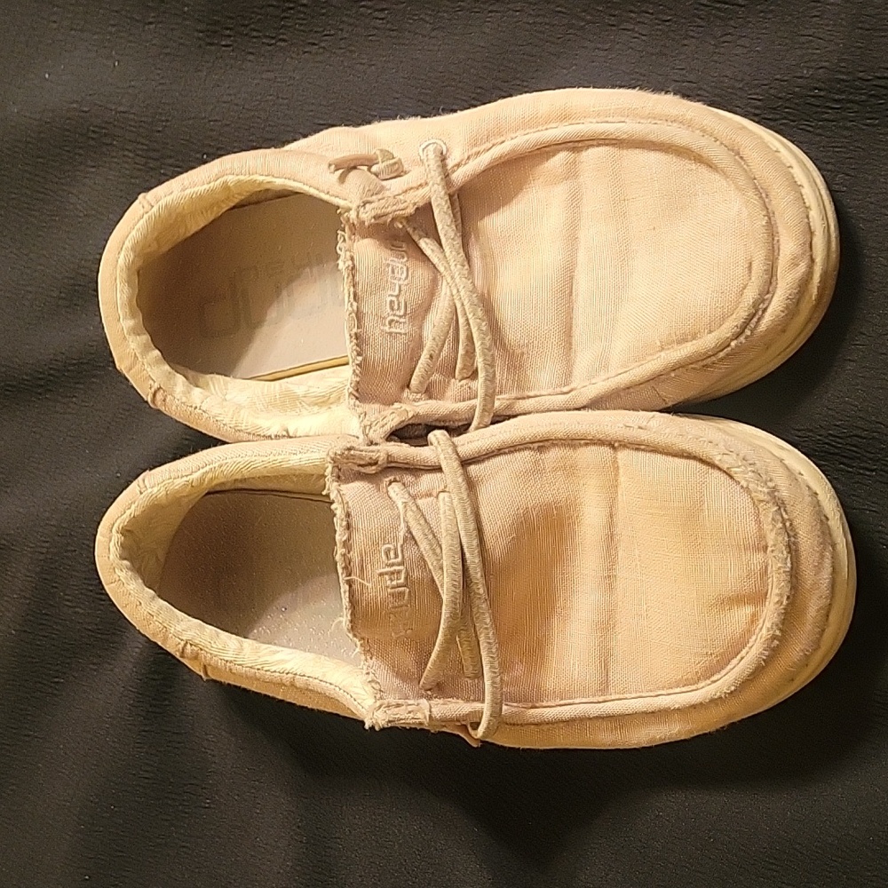 Boys size 13 Hey Dude shoes